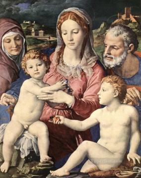  Bronzino Art Painting - Holy family Florence Agnolo Bronzino